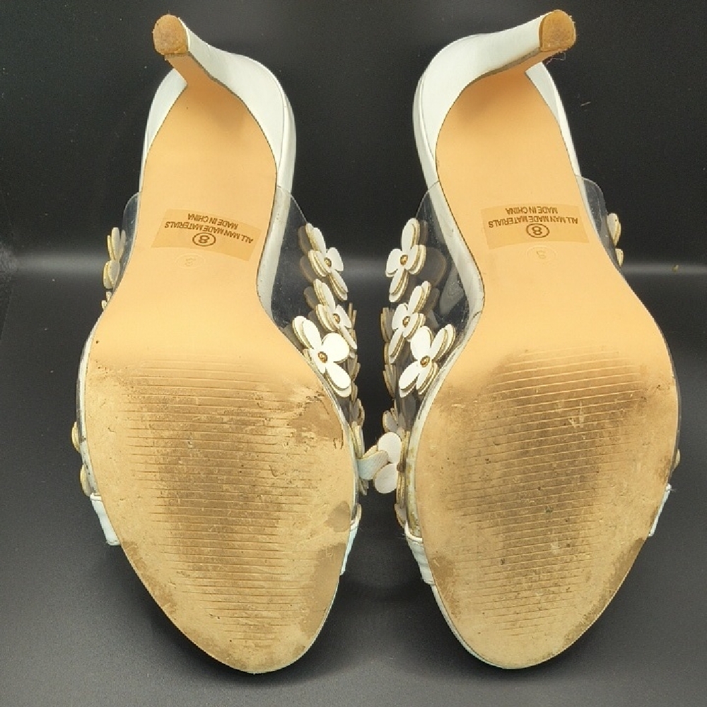 VENUS White Floral Women's With Box- Heels Size 8 - Picture 12 of 15